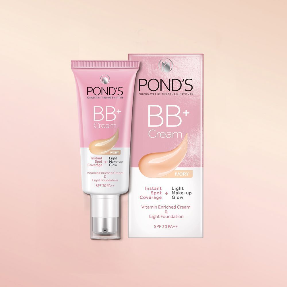 Pond’s BB+ Cream Instant Spot Coverage + Light Make-up Glow Ivory -SPF 30 PA++, 30g Buy at Indicrest Image 15