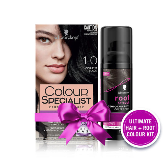 Schwarzkopf Black Hair Color Combo - 2 (Permanent + Touch Up), 2 pieces Buy at Indicrest