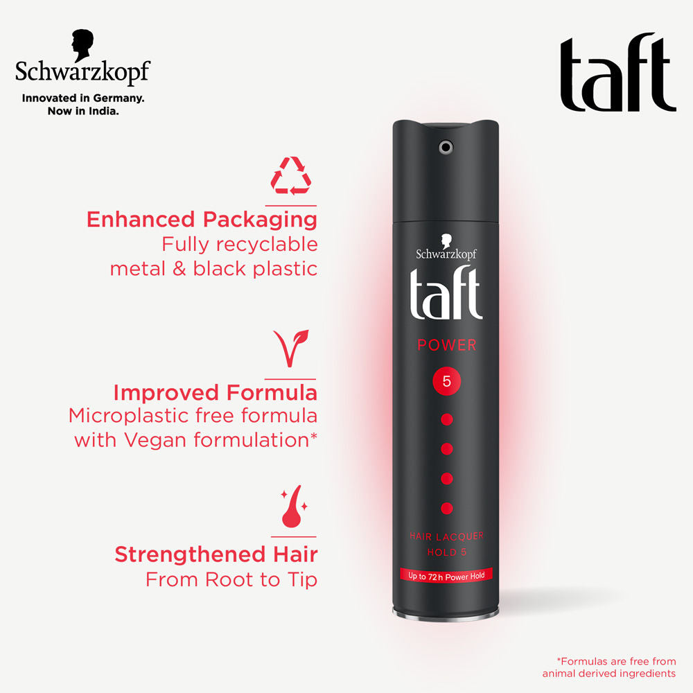 Schwarzkopf Taft Power Hair Lacquer Mega Strong Hold 5 (Value Pack of 2), 2 pieces Buy at Indicrest Image 6