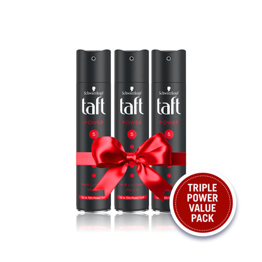 Schwarzkopf Taft Power Hair Lacquer Mega Strong Hold 5, Value (Pack Of 3), 3 pieces Buy at Indicrest