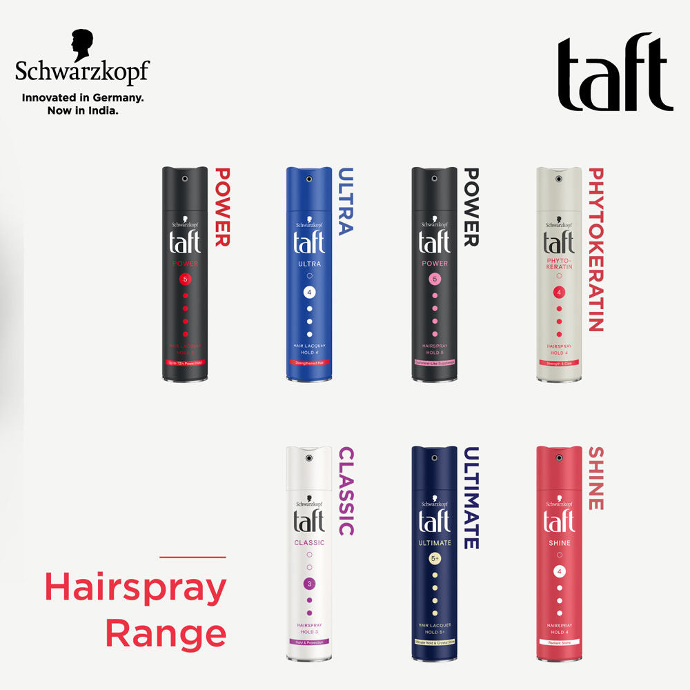 Schwarzkopf Taft Power Hair Lacquer Mega Strong Hold 5, Value (Pack Of 3), 3 pieces Buy at Indicrest Image 8