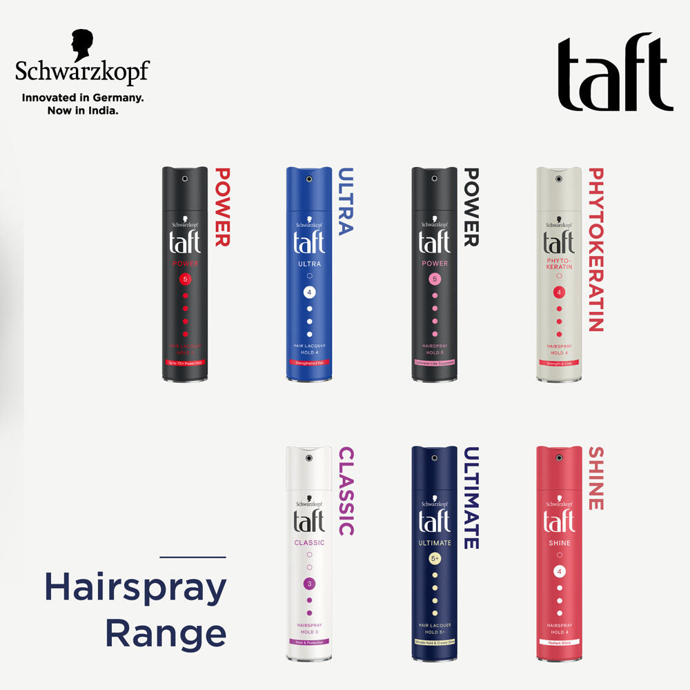 Schwarzkopf Taft Ultimate Hair Lacquer, Luminous Crystal Shine Hold 5+ (Value Pack of 2), 2 pieces Buy at Indicrest Image 8