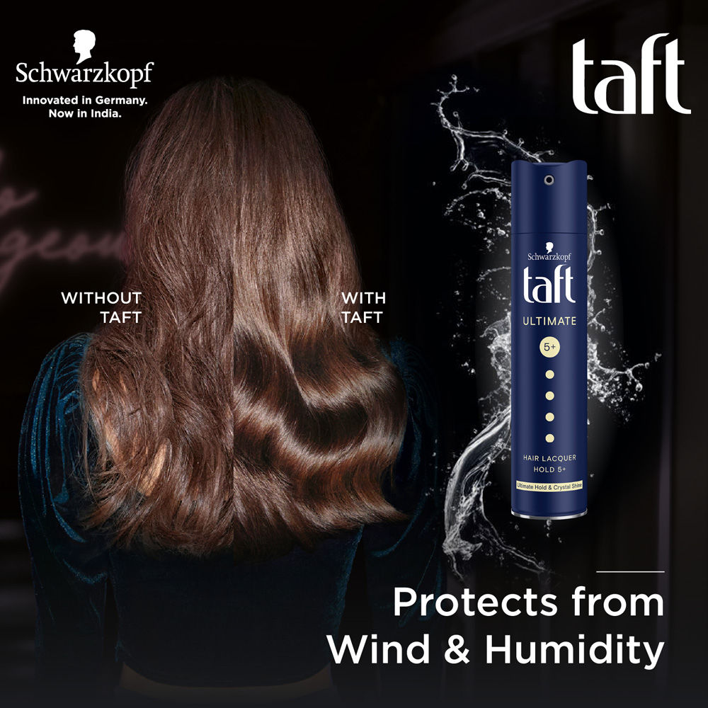 Schwarzkopf Taft Ultimate Hair Lacquer, Luminous Crystal Shine Hold 5+ (Value Pack of 3), 3 pieces Buy at Indicrest Image 7