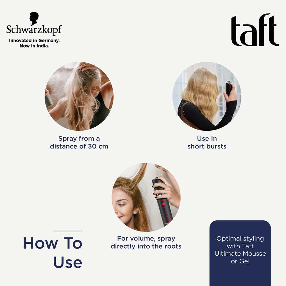 Schwarzkopf Taft Ultimate Hair Lacquer, Luminous Crystal Shine Hold 5+ (Value Pack of 3), 3 pieces Buy at Indicrest Image 9