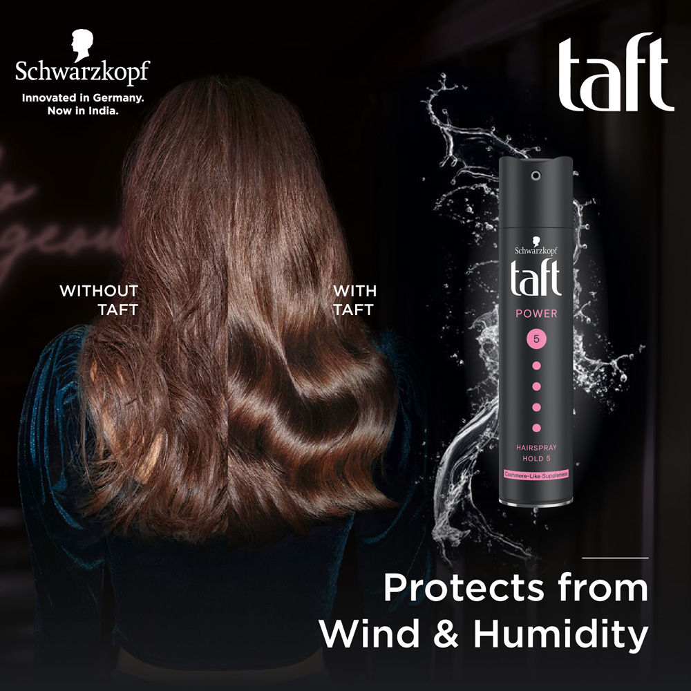 Schwarzkopf Taft Power Hairspray, Cashmere Mega Strong Hold 5 (Value Pack of 2), 2 pieces Buy at Indicrest Image 7