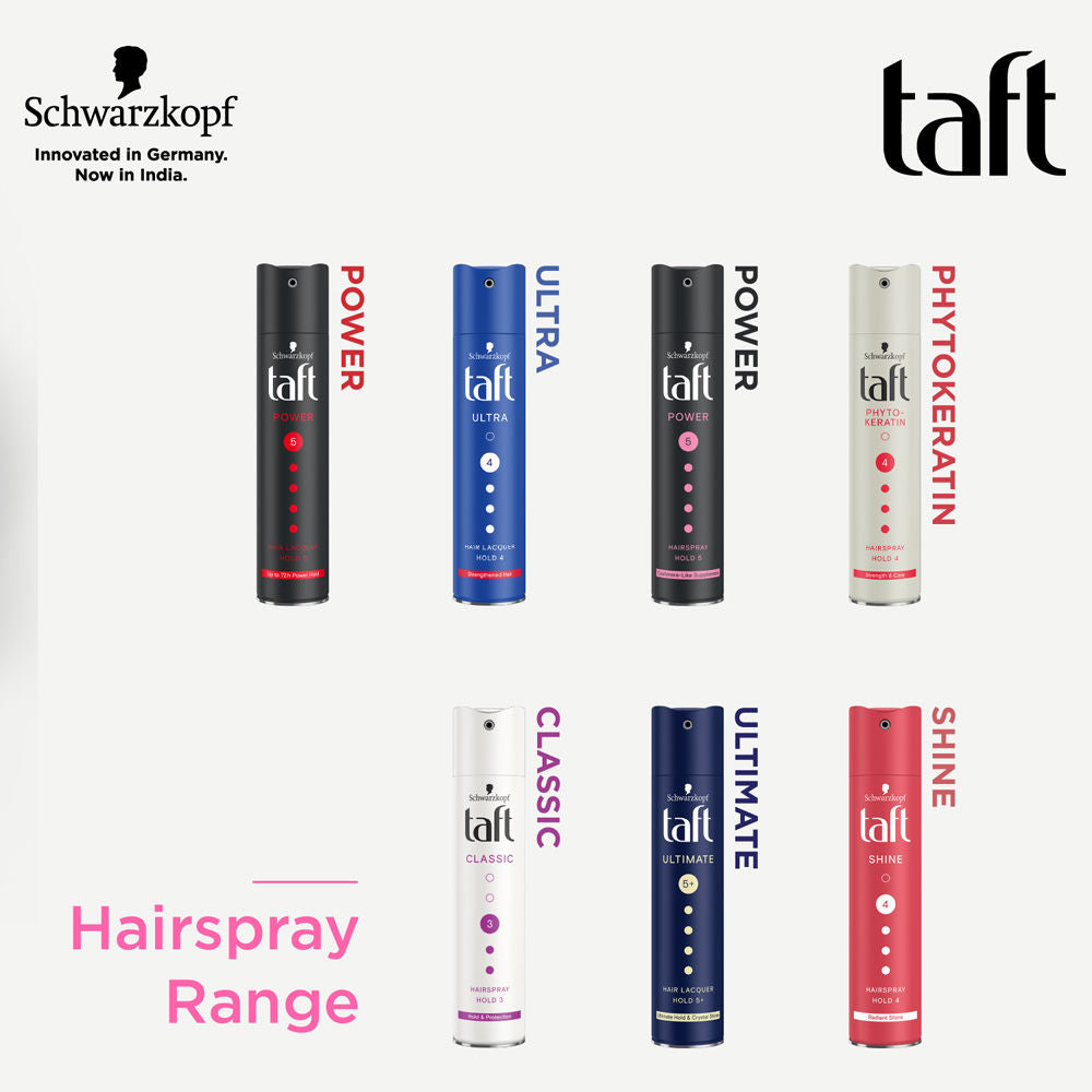 Schwarzkopf Taft Power Hairspray, Cashmere Mega Strong Hold 5 (Value Pack of 2), 2 pieces Buy at Indicrest Image 8