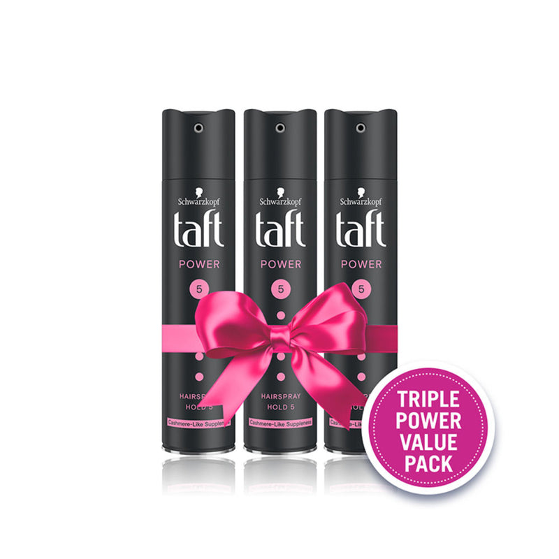 Schwarzkopf Taft Power Hairspray, Cashmere Mega Strong Hold 5 (Value Pack Of 3), 3 pieces Buy at Indicrest