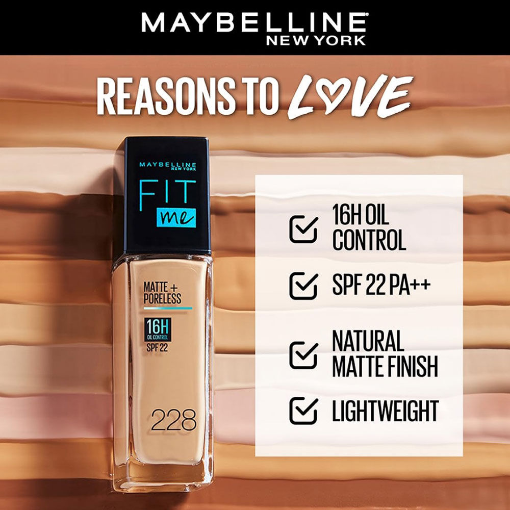Maybelline New York Matte Flawless Skin Kit: Fit Me Foundation, 128 + Primer + Setting Spray Combo, 3 pieces Buy at Indicrest Image 6