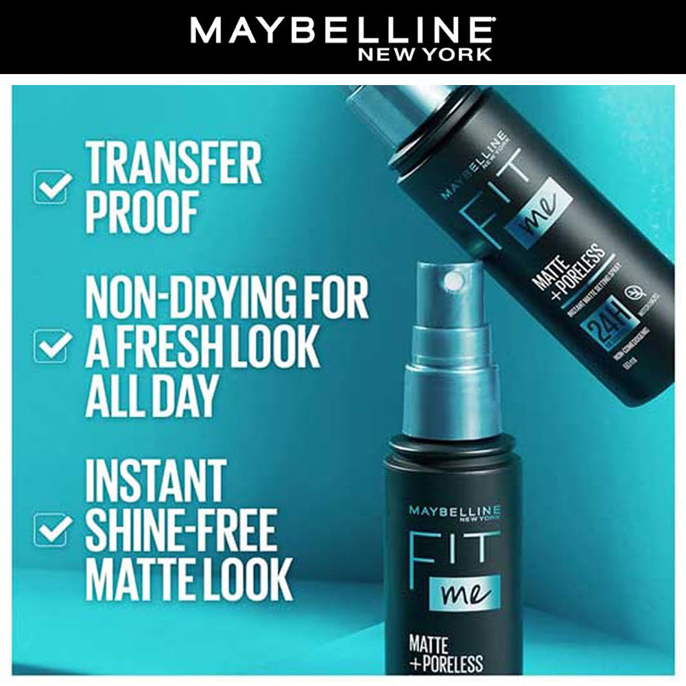 Maybelline New York Matte Flawless Skin Kit: Fit Me Foundation, 128 + Primer + Setting Spray Combo, 3 pieces Buy at Indicrest Image 8