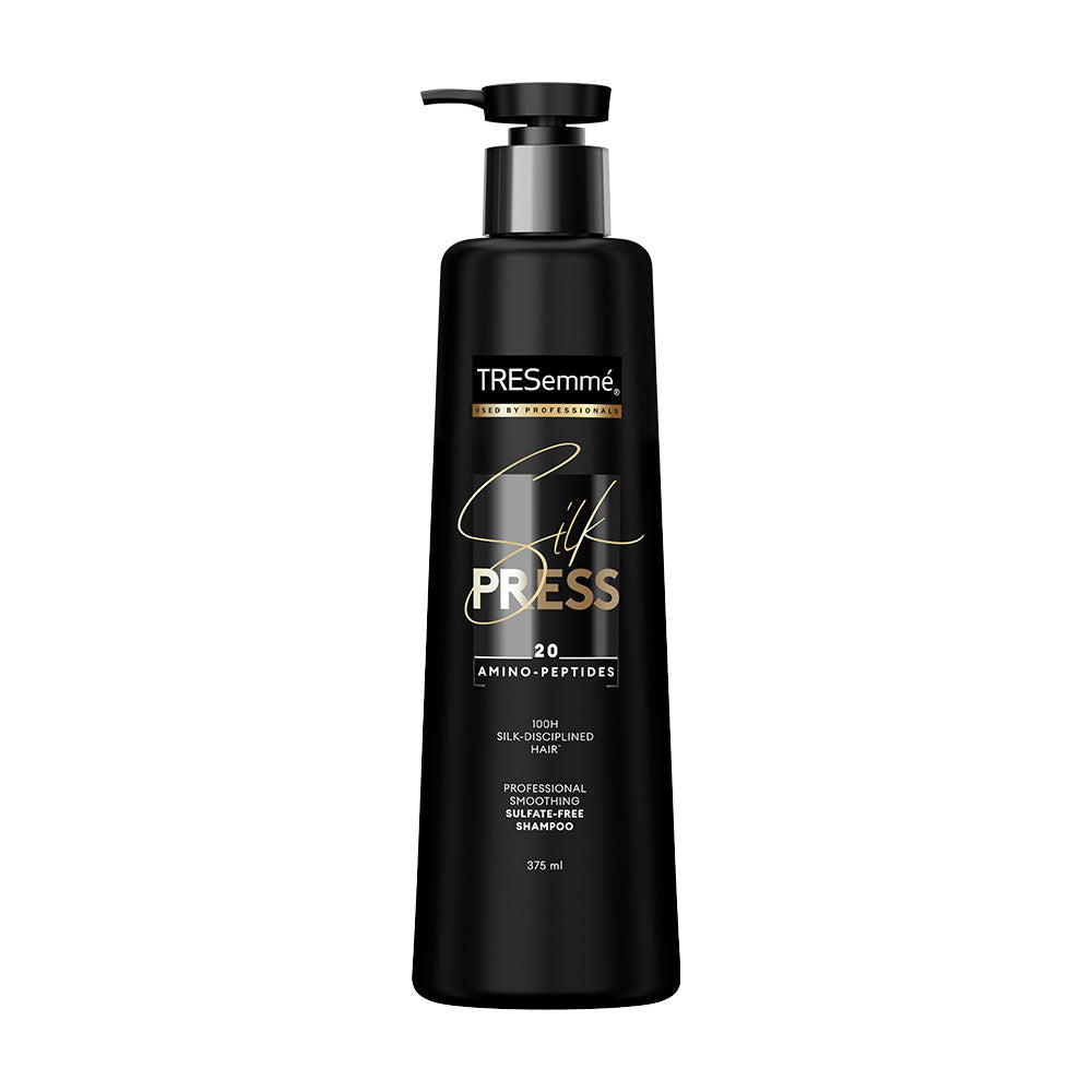 TRESemme Silk Press Sulfate Free Shampoo with Amino Peptides for Smooth & Straight Hair, 375ml Buy at Indicrest Image 3
