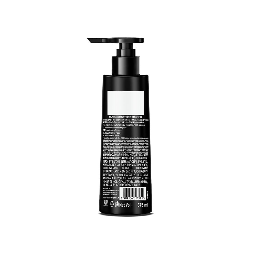 TRESemme Silk Press Sulfate Free Shampoo with Amino Peptides for Smooth & Straight Hair, 375ml Buy at Indicrest Image 9