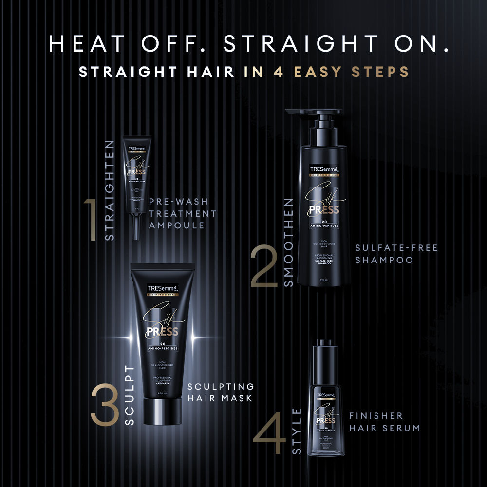 TRESemme Silk Press Mask With Amino Peptides for Smooth, Straight Hair, 200ml Buy at Indicrest Image 8