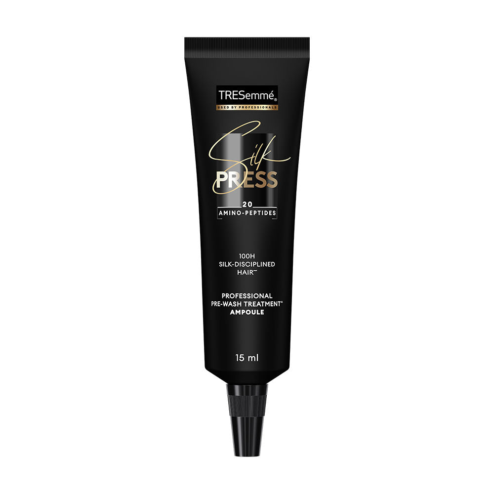 TRESemme Silk Press Pre-Wash Treatment Ampoules Hair Straightening Treatment with Amino Peptides, 60ml Buy at Indicrest Image 3