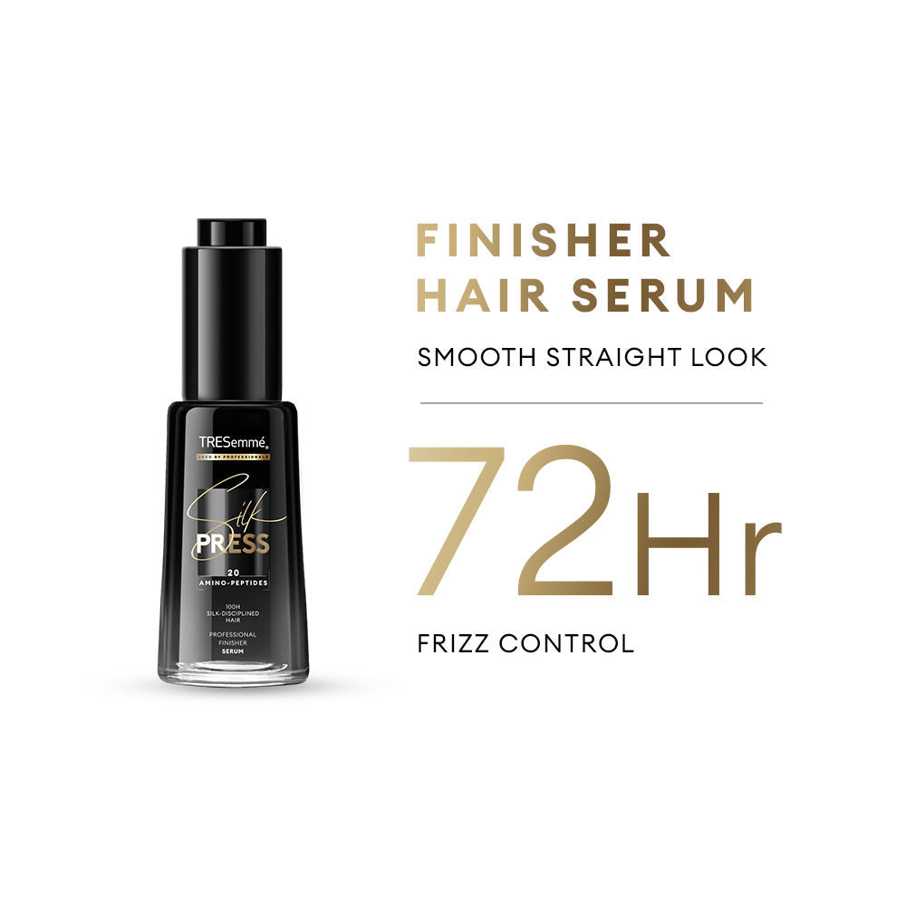 TRESemme Silk Press Hair Serum +72 Hr Frizz Control for Smooth, Straight Hair & Shine, 38ml Buy at Indicrest Image 2