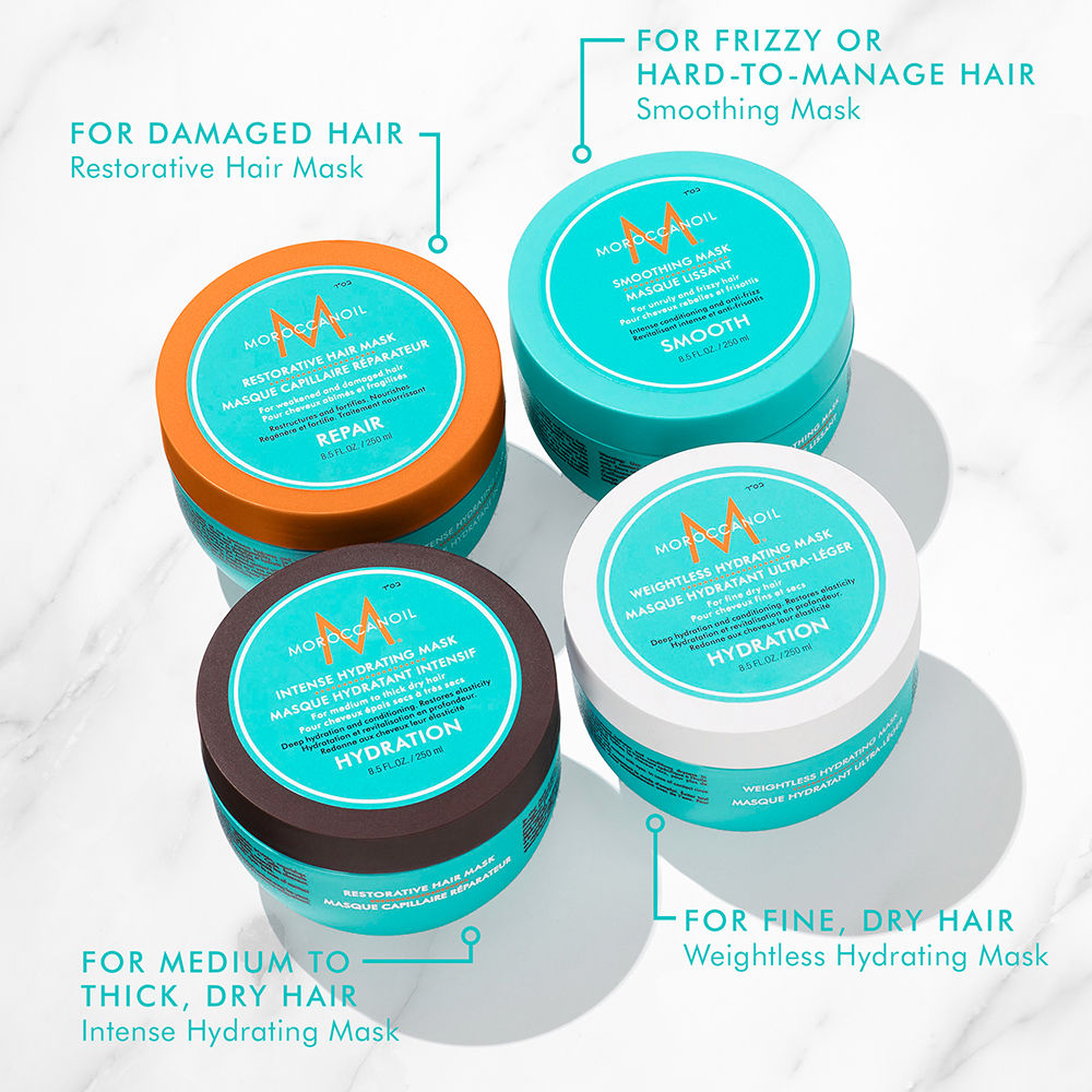 Moroccanoil Restorative Hair Mask | Argan Oil, Shea Butter & Protein | Strengthens Repairs Damaged Hair, 250ml