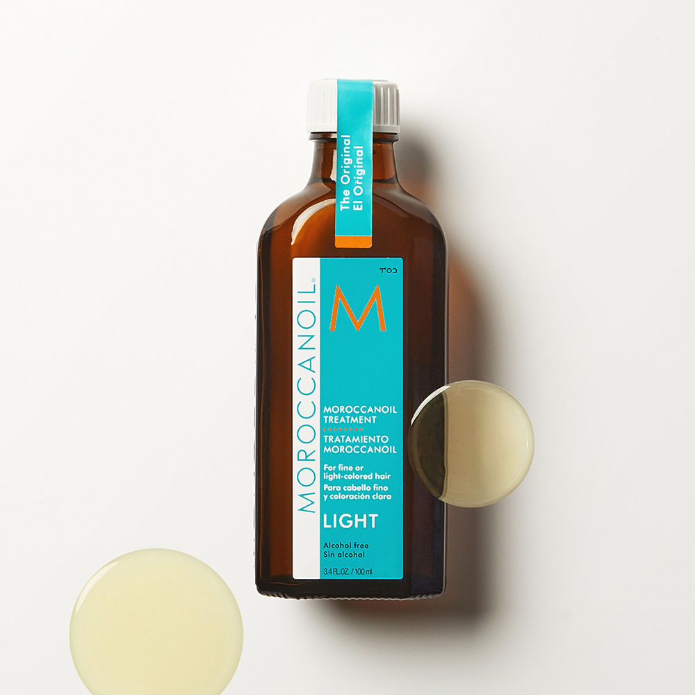 Moroccanoil Treatment Light Hair Oil | Argan Oil | Smooths, Nourishes & Boosts Shine for Fine/Light Hair, 100ml