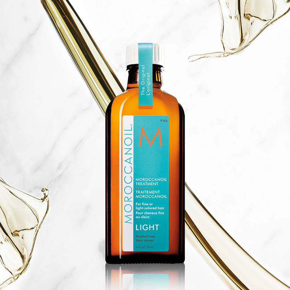 Moroccanoil Treatment Light Hair Oil | Argan Oil | Smooths, Nourishes & Boosts Shine for Fine/Light Hair, 100ml