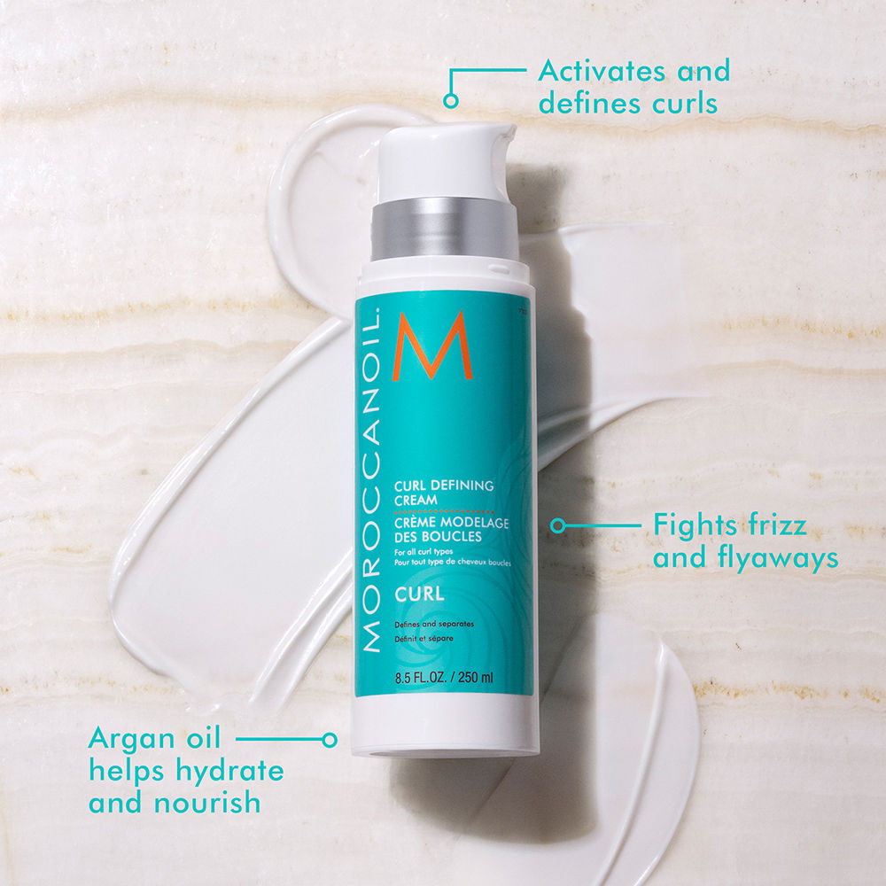 Moroccanoil Curl Defining Cream Argan Oil-Infused for Improve Curl Patterns Fighting Frizz, 250ml