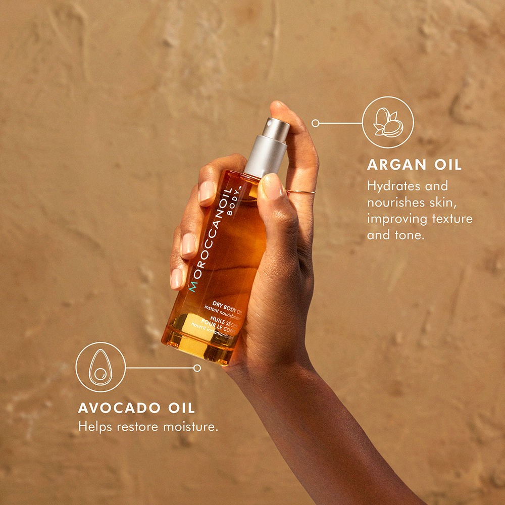 Moroccanoil Dry Body Oil | Argan, Olive & Avocado Oils | Lightweight Hydration Moisturizes Revives Skin, 100ml