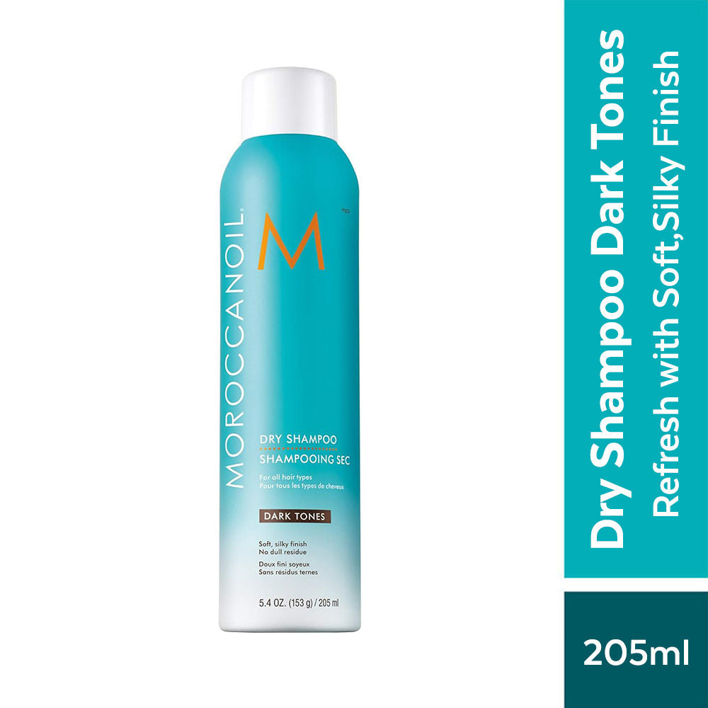 Moroccanoil Dry Shampoo Dark Tones | Argan Oil & Rice Starch | No Residue, Refreshes Brunette Hair, 217ml, Buy from Indicrest