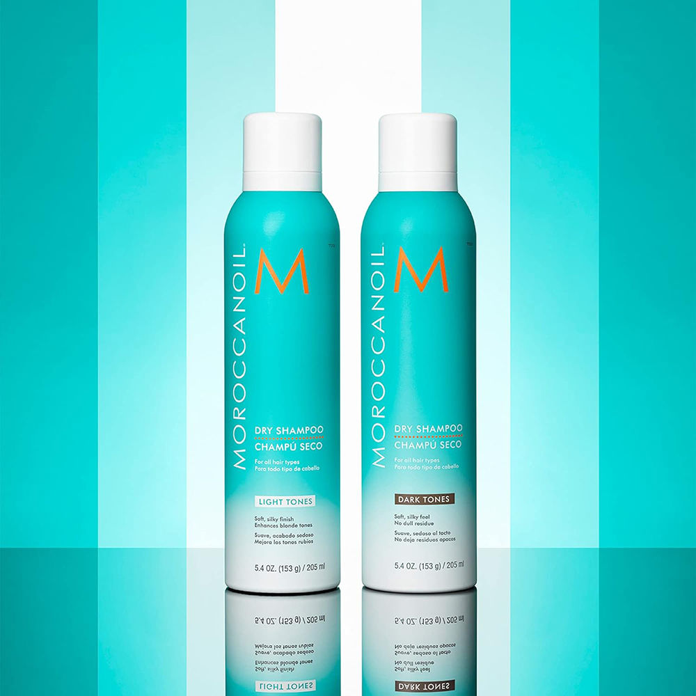Moroccanoil Dry Shampoo Dark Tones | Argan Oil & Rice Starch | No Residue, Refreshes Brunette Hair, 217ml