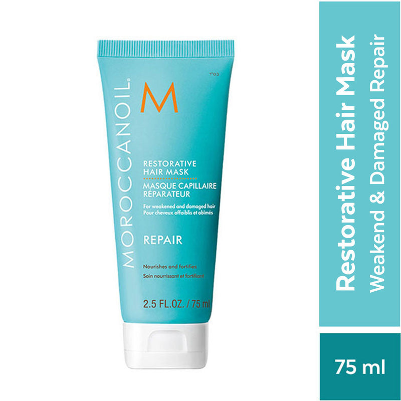Moroccanoil Restorative Hair Mask | Argan Oil, Shea Butter & Protein | Strengthens Repairs Damaged Hair, 75ml, Buy from Indicrest