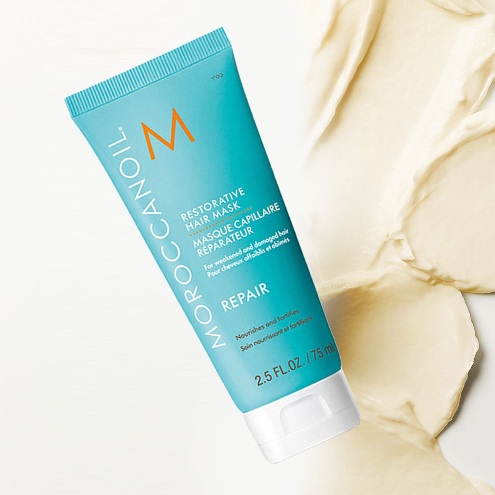 Moroccanoil Restorative Hair Mask | Argan Oil, Shea Butter & Protein | Strengthens Repairs Damaged Hair, 75ml
