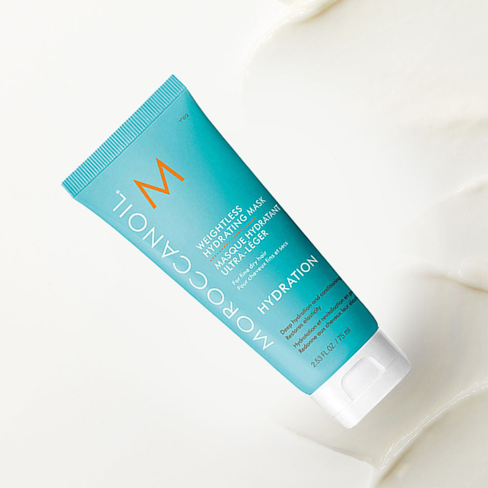 Moroccanoil Weightless Hydrating Mask | Argan Oil | Hydrates, Deep Moisture & Shine for Fine, Dry Hair, 75ml
