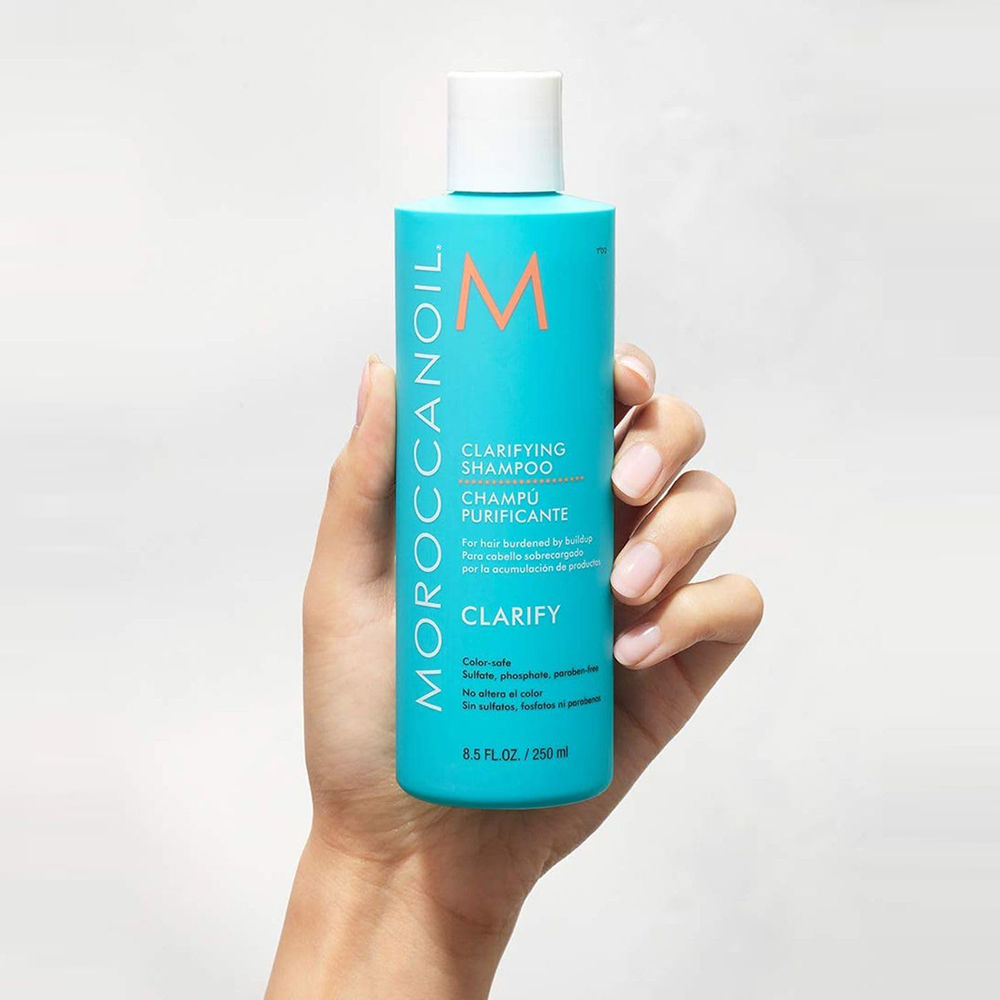 Moroccanoil Clarifying Shampoo | Argan & Avocado Oils | Removes Buildup for Clean, Weightless Hair, 250ml