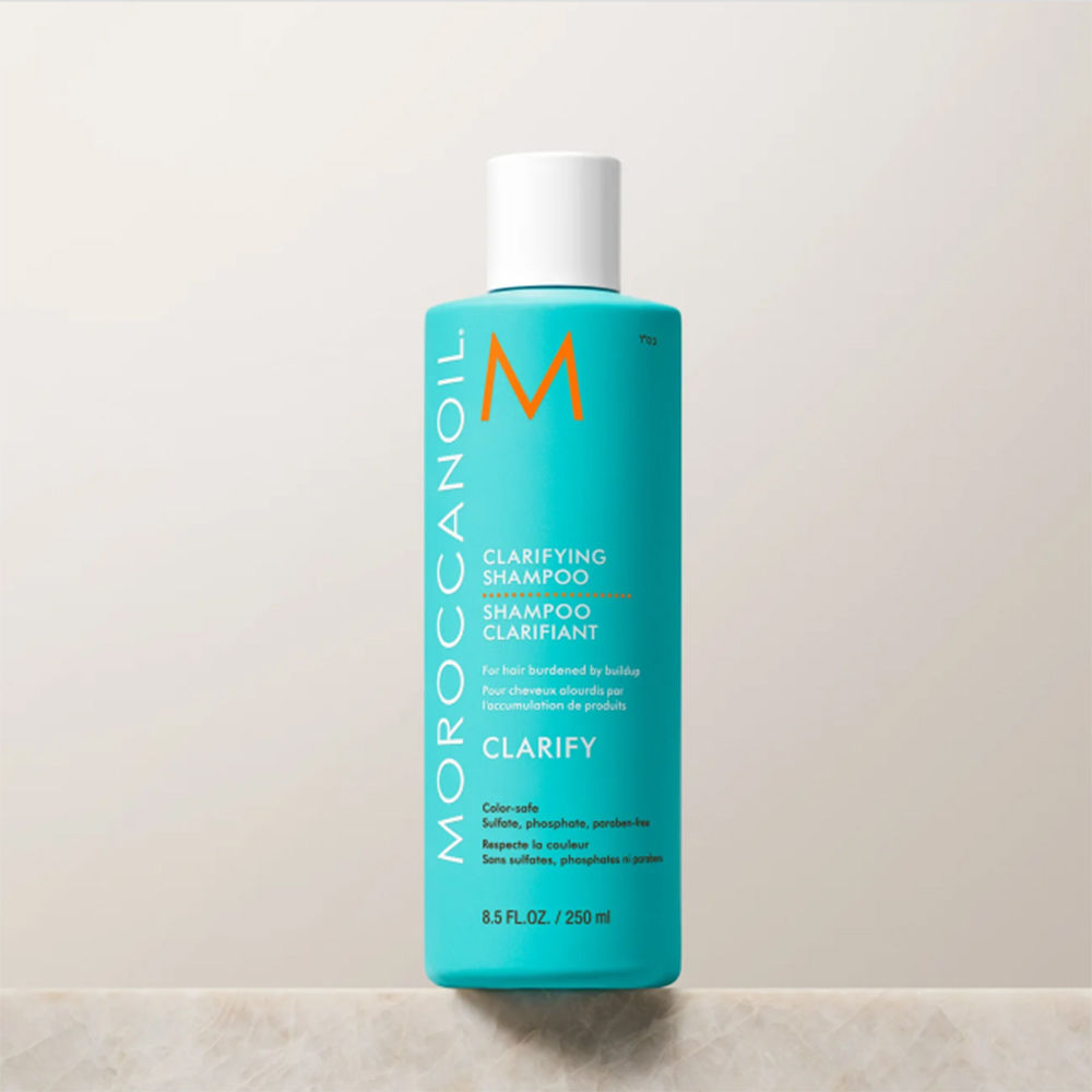 Moroccanoil Clarifying Shampoo | Argan & Avocado Oils | Removes Buildup for Clean, Weightless Hair, 250ml