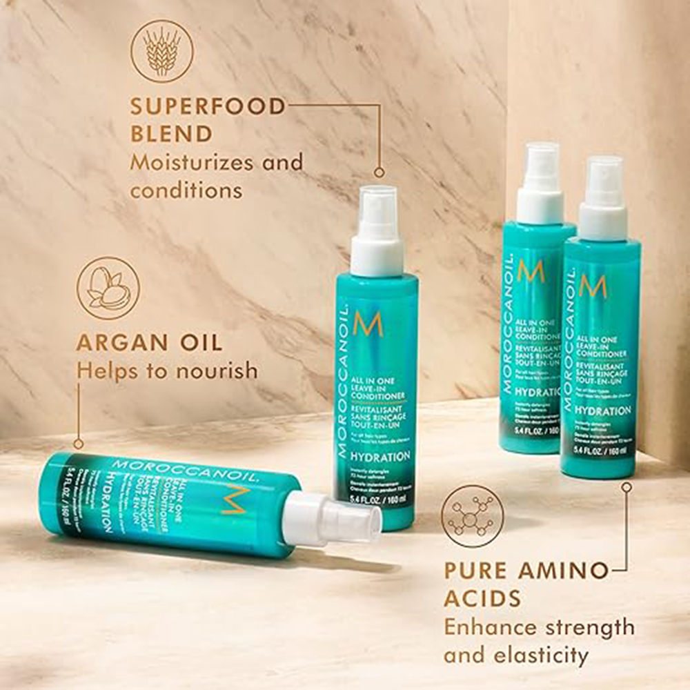 Moroccanoil All in One Leave-in Conditioner | Argan Oil & Amino Acids | Detangles Hydrates for All Hair, 50ml