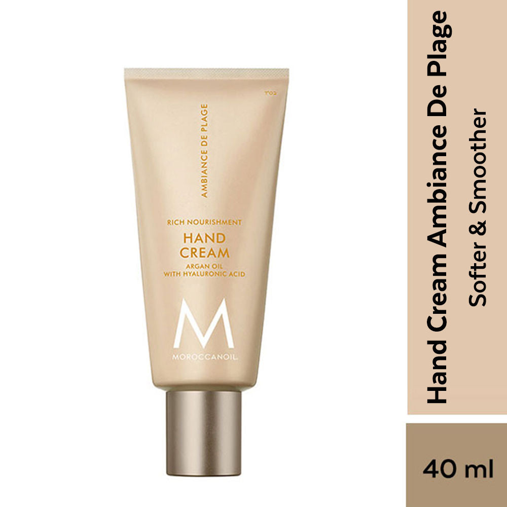 Moroccanoil Hand Cream Ambiance De Plage Argan Oil Shea Butter Hydrates Soft Moisturized Hands, 40ml, Buy from Indicrest