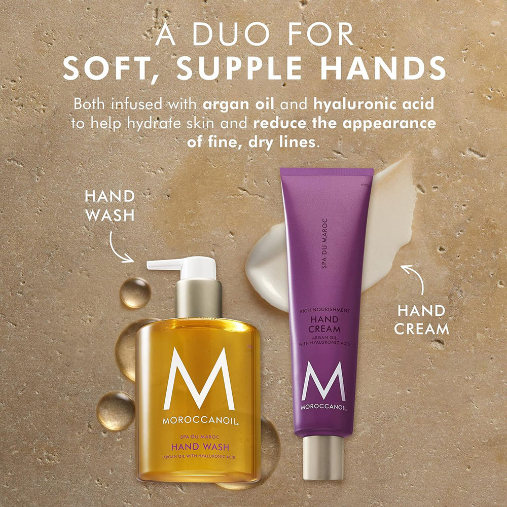 Moroccanoil Hand Cream Spa du Maroc | Argan Oil+Hyaluronic Acid | Deep Hydration Fast-Absorbing Moisture, 40ml
