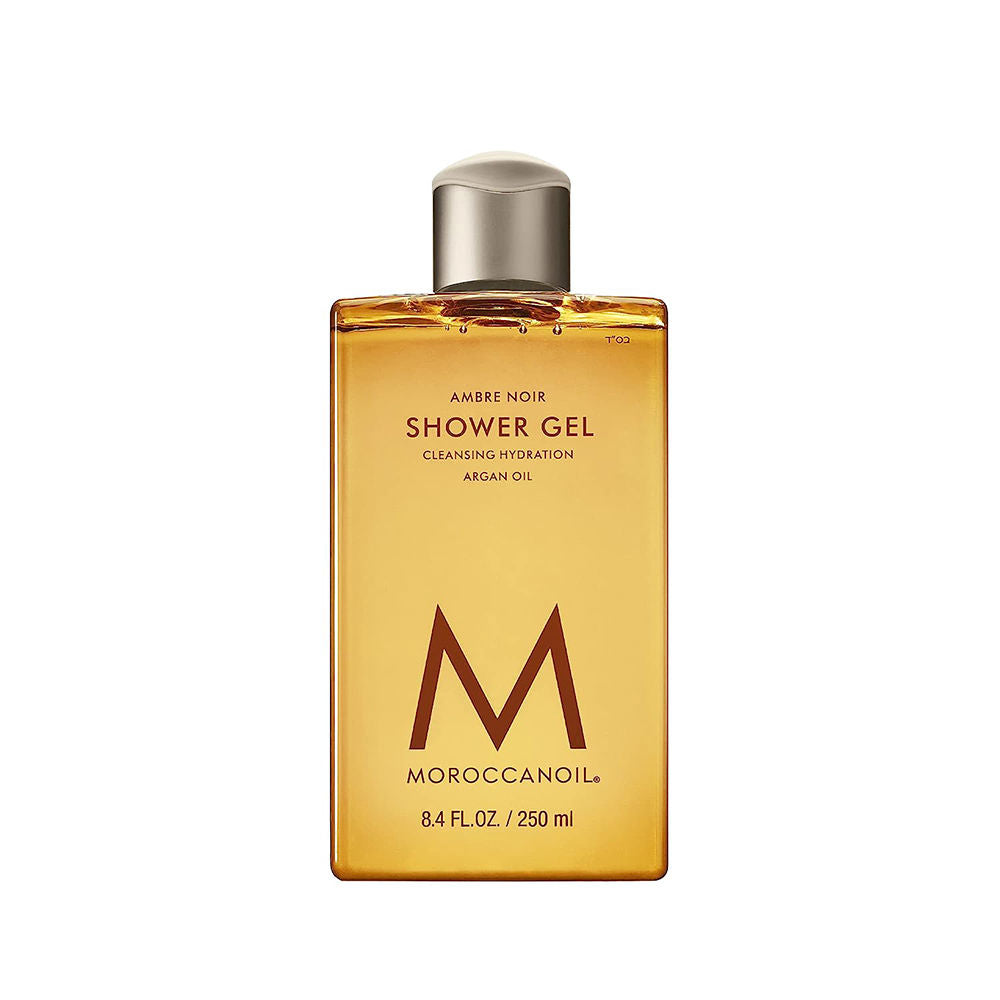 Moroccanoil Shower Gel Ambre Noir Argan Oil-Infused for Gently Cleanses, Hydrates & Softens Skin, 250ml
