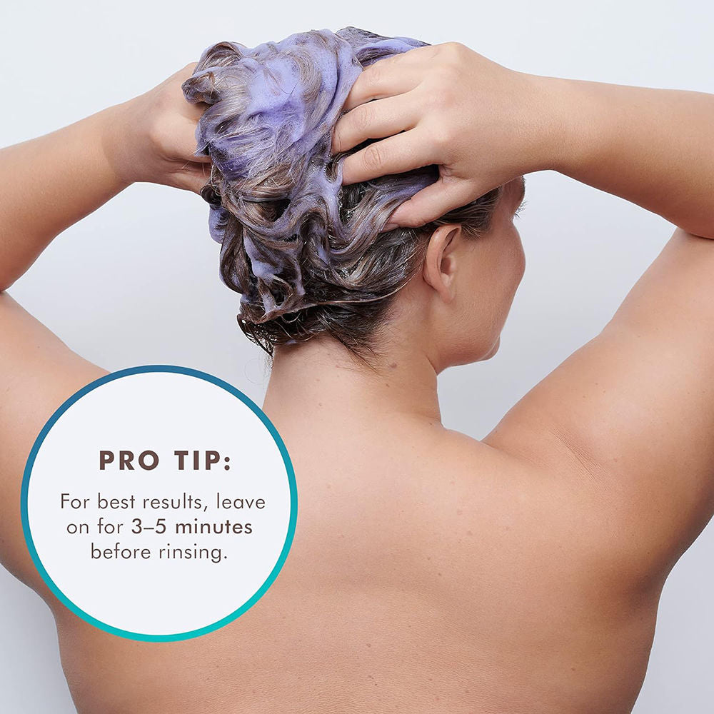 Moroccanoil Blonde Perfecting Purple Shampoo | ArganIDTM | Tones Brass & Brightens Blonde Hair, 200ml