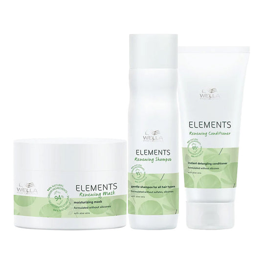 Wella Professionals Elements Shampoo + Conditioner + Mask Combo, 600ml Buy at Indicrest