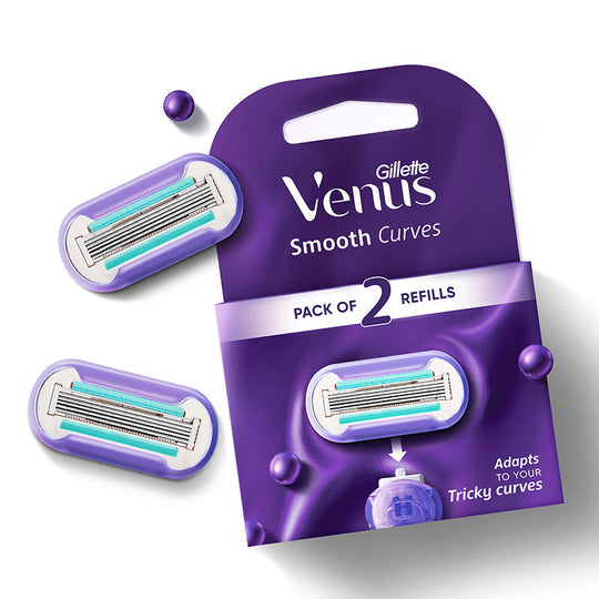 Gillette Venus Smooth Curves Hair Removal Razor Blades Buy at Indicrest