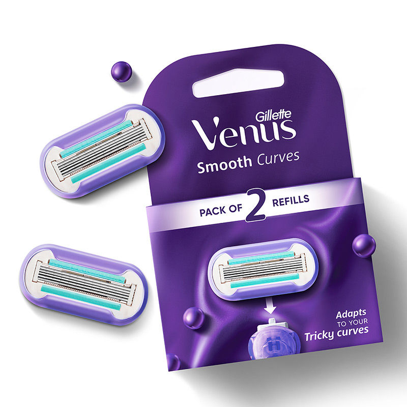 Gillette Venus Smooth Curves Hair Removal Razor Blades Buy at Indicrest