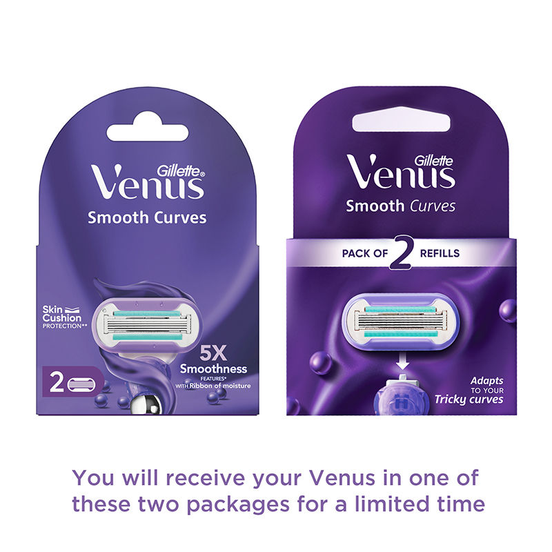 Gillette Venus Smooth Curves Hair Removal Razor Blades Buy at Indicrest Image 2