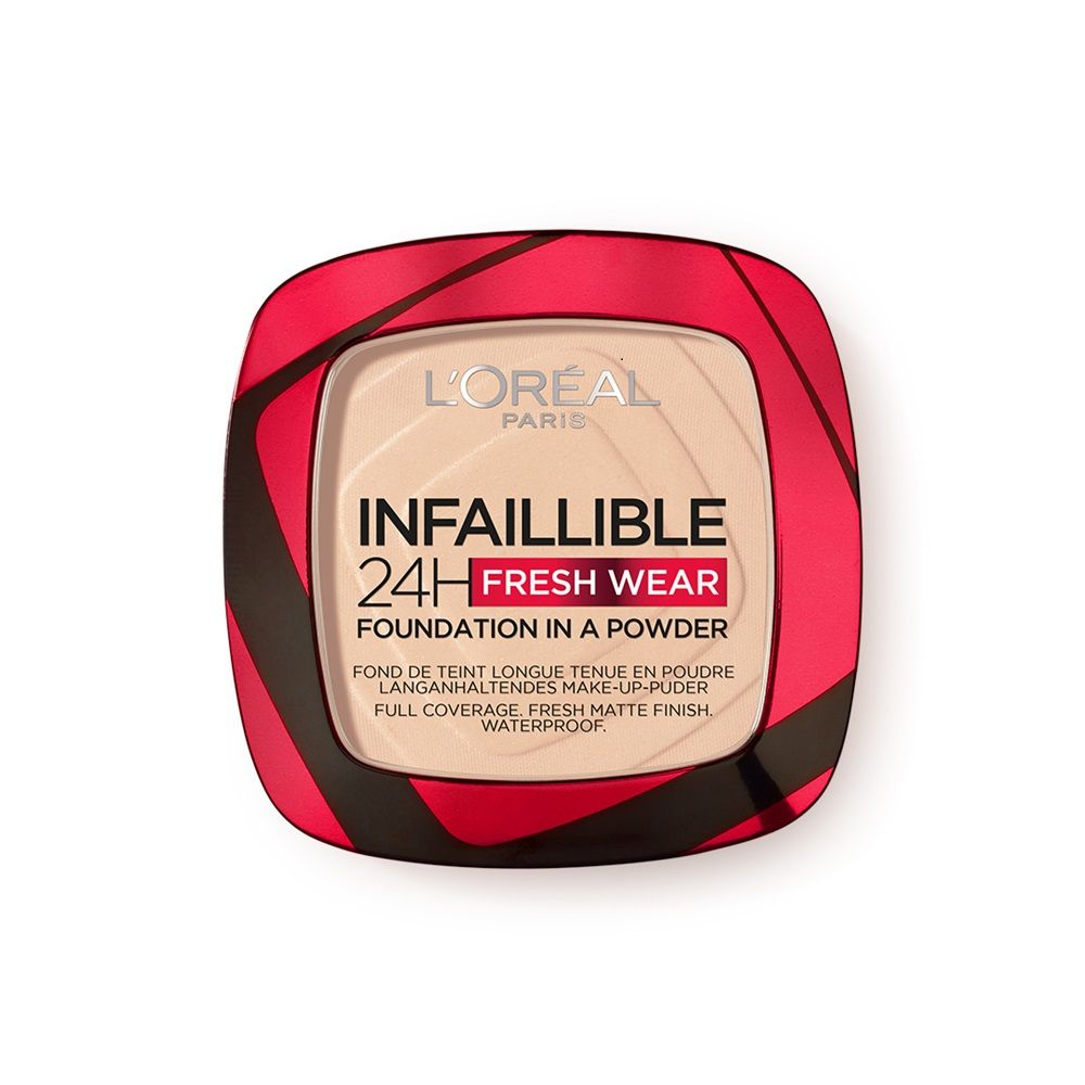 L'Oreal Paris Infallible 24H Fresh Wear Waterproof Powder Foundation - 20, 9g Buy at Indicrest Image 9