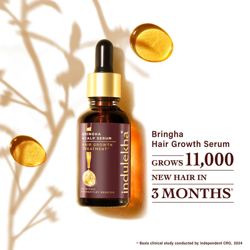 Indulekha Bringha Hair Growth Treatment Scalp Serum, 30ml Buy at Indicrest