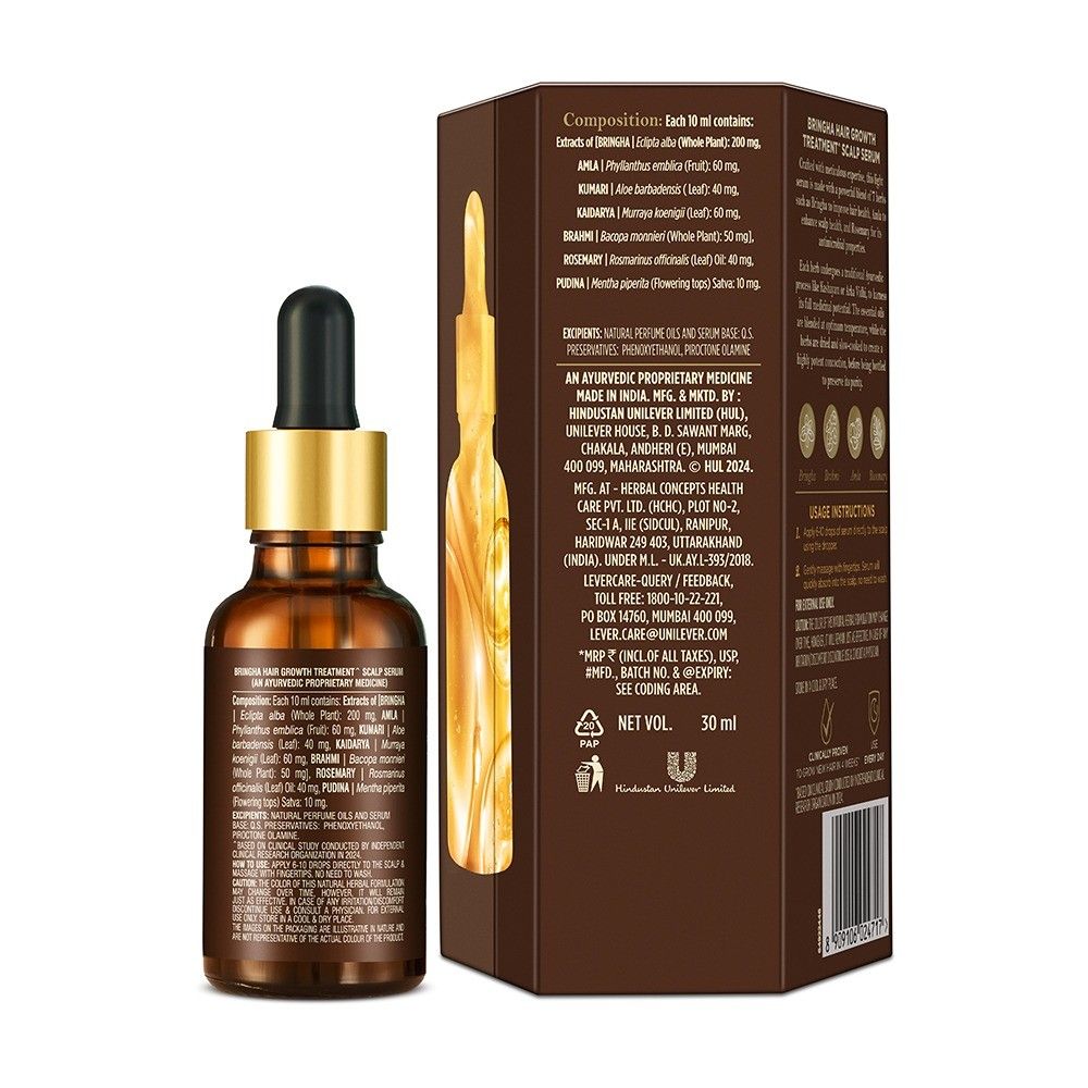 Indulekha Bringha Hair Growth Treatment Scalp Serum, 30ml Buy at Indicrest Image 3