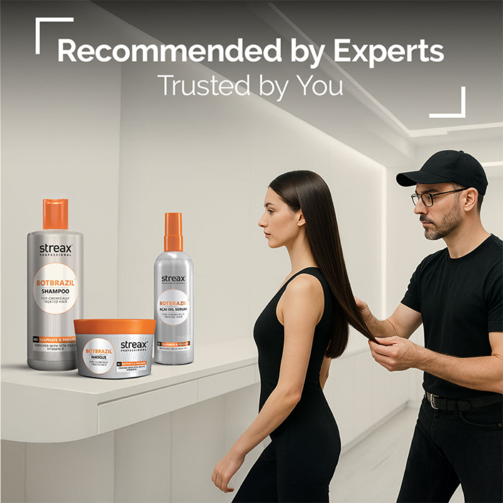 Streax Professional Botbrazil Paraben-Free Shampoo, 300ml Buy at Indicrest Image 9