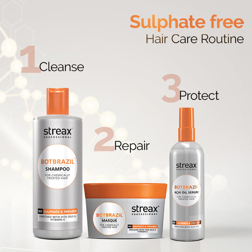 Streax Professional Botbrazil Nourishing Hair Masque, 200g Buy at Indicrest Image 10