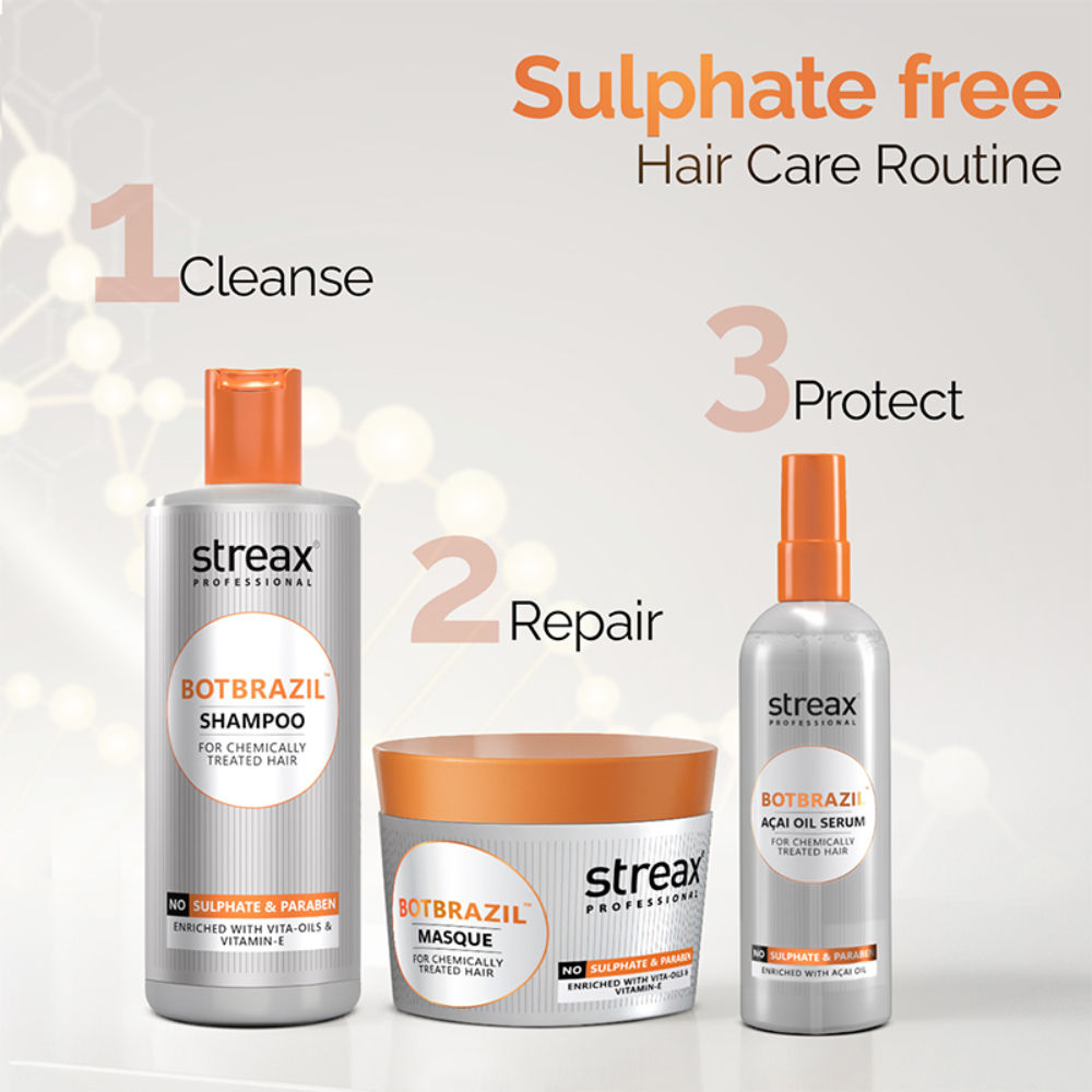 Streax Professional Botbrazil Acai Oil Hair Serum, 100ml Buy at Indicrest Image 9