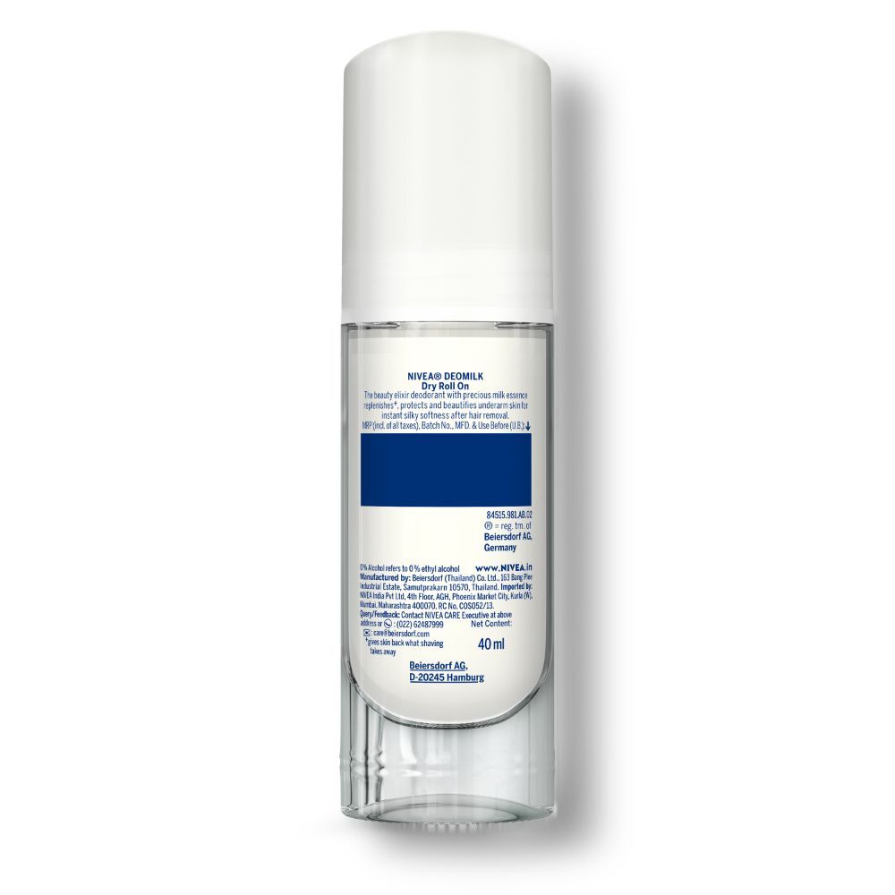 Nivea Women Deodorant Roll On, Deo Milk Dry, for Beautiful, Nourished Underarms, 40ml Buy at Indicrest Image 5