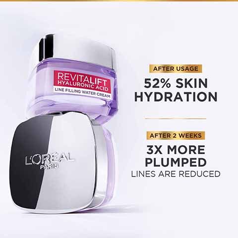 L'Oreal Paris Revitalift Hyaluronic Acid Line Filling Water Cream With Ceramides For Hydration & Barrier Repair, 50ml Buy at Indicrest Image 6