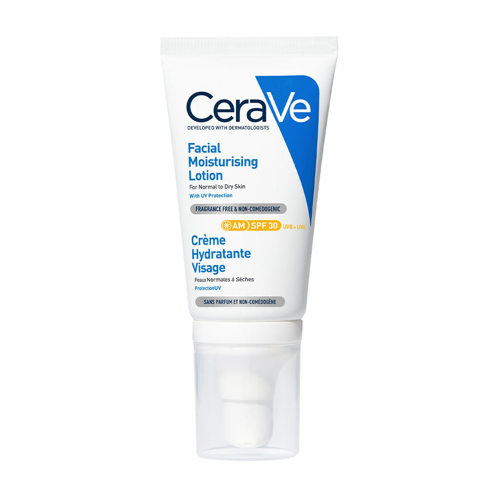 CeraVe AM Facial Moisturizing Lotion With Sunscreen SPF 30 UVB + UVA, Dermatologist Recommended Day Cream, 50g Buy at Indicrest Image 12