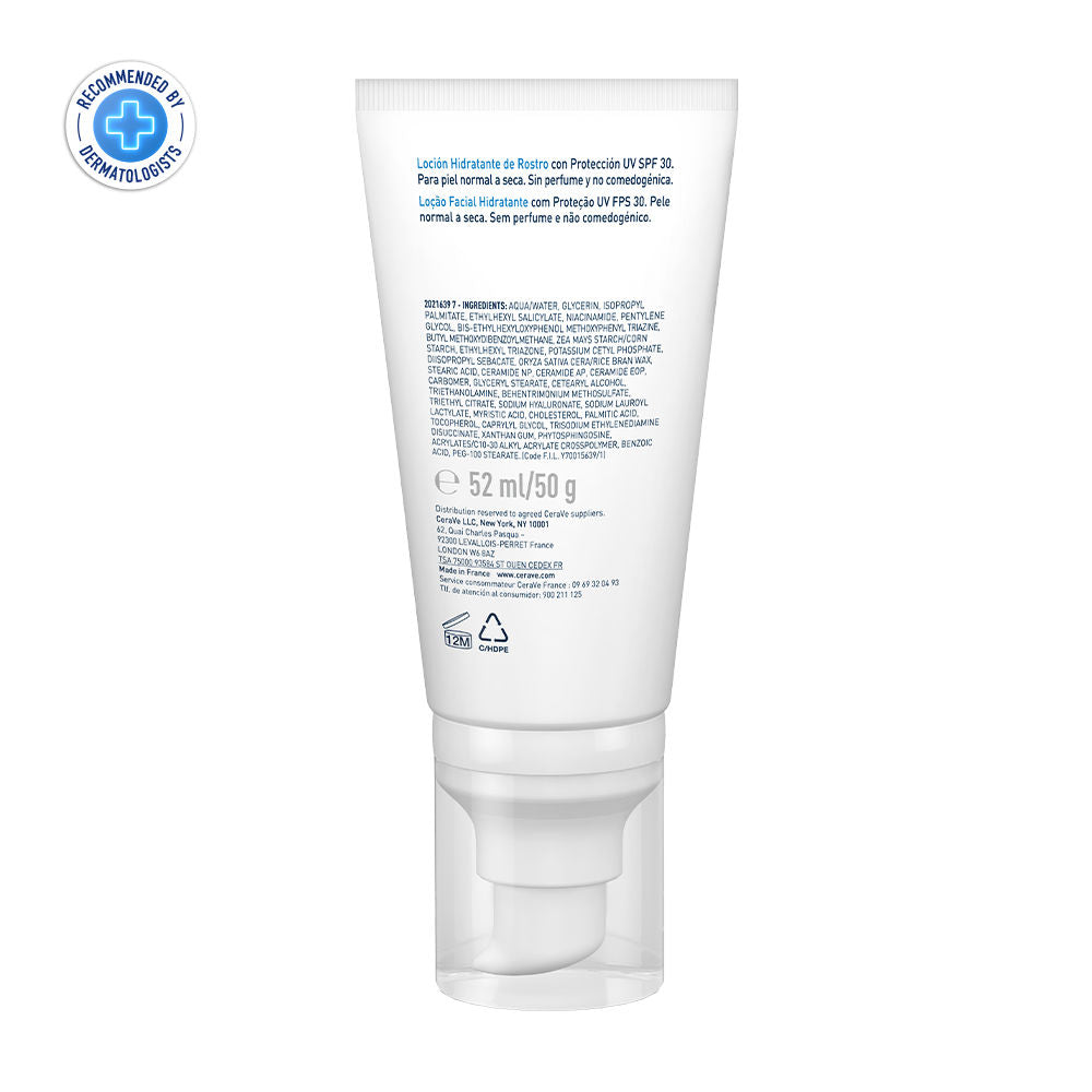CeraVe AM Facial Moisturizing Lotion With Sunscreen SPF 30 UVB + UVA, Dermatologist Recommended Day Cream, 50g Buy at Indicrest Image 2