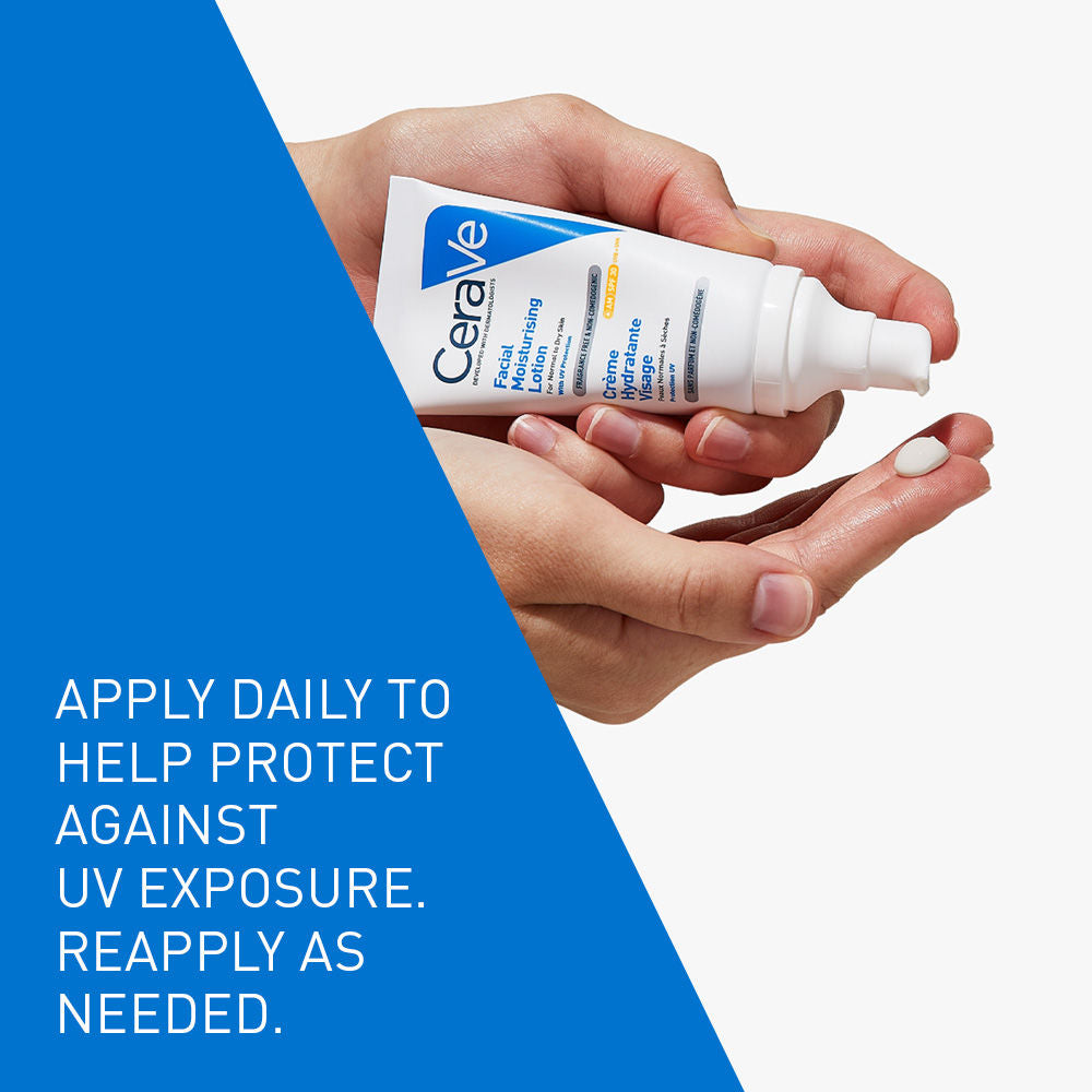 CeraVe AM Facial Moisturizing Lotion With Sunscreen SPF 30 UVB + UVA, Dermatologist Recommended Day Cream, 50g Buy at Indicrest Image 8